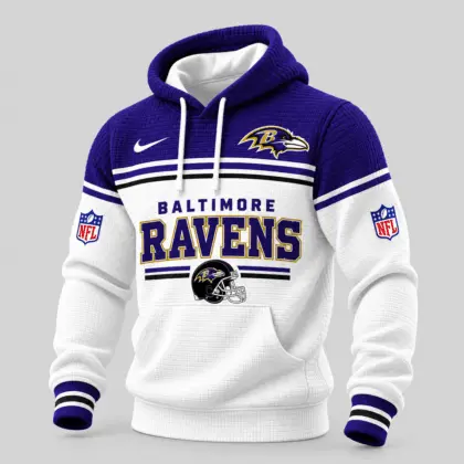 Baltimore Ravens | NFL Stripe Trim Waffle Hoodie
