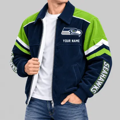Seattle Seahawks | NFL Corduroy Collar Work Jacket