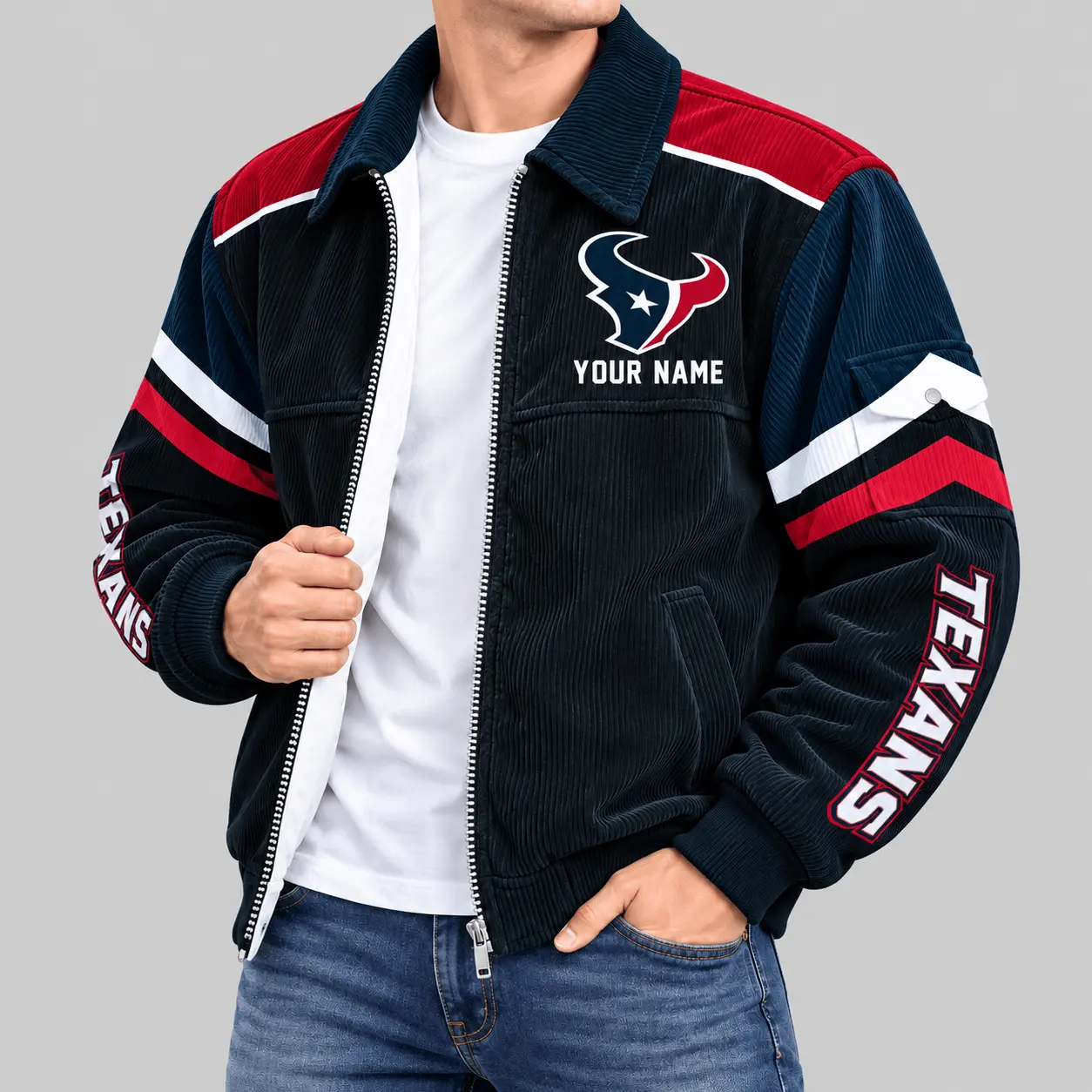 Houston Texans | NFL Corduroy Collar Work Jacket