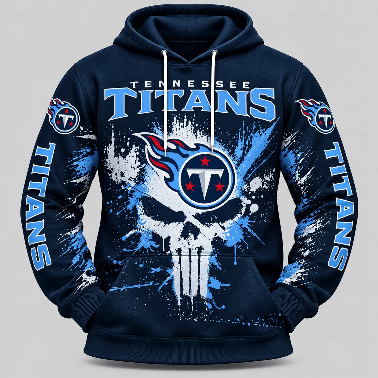 Tennessee Titans | NFL Skull Splatter Hoodie