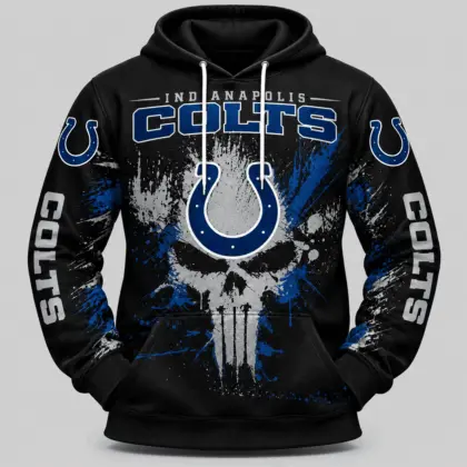 Indianapolis Colts | NFL Skull Splatter Hoodie