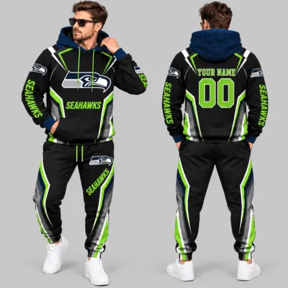 Seattle Seahawks | NFL Gradient Stripe Tracksuit Set