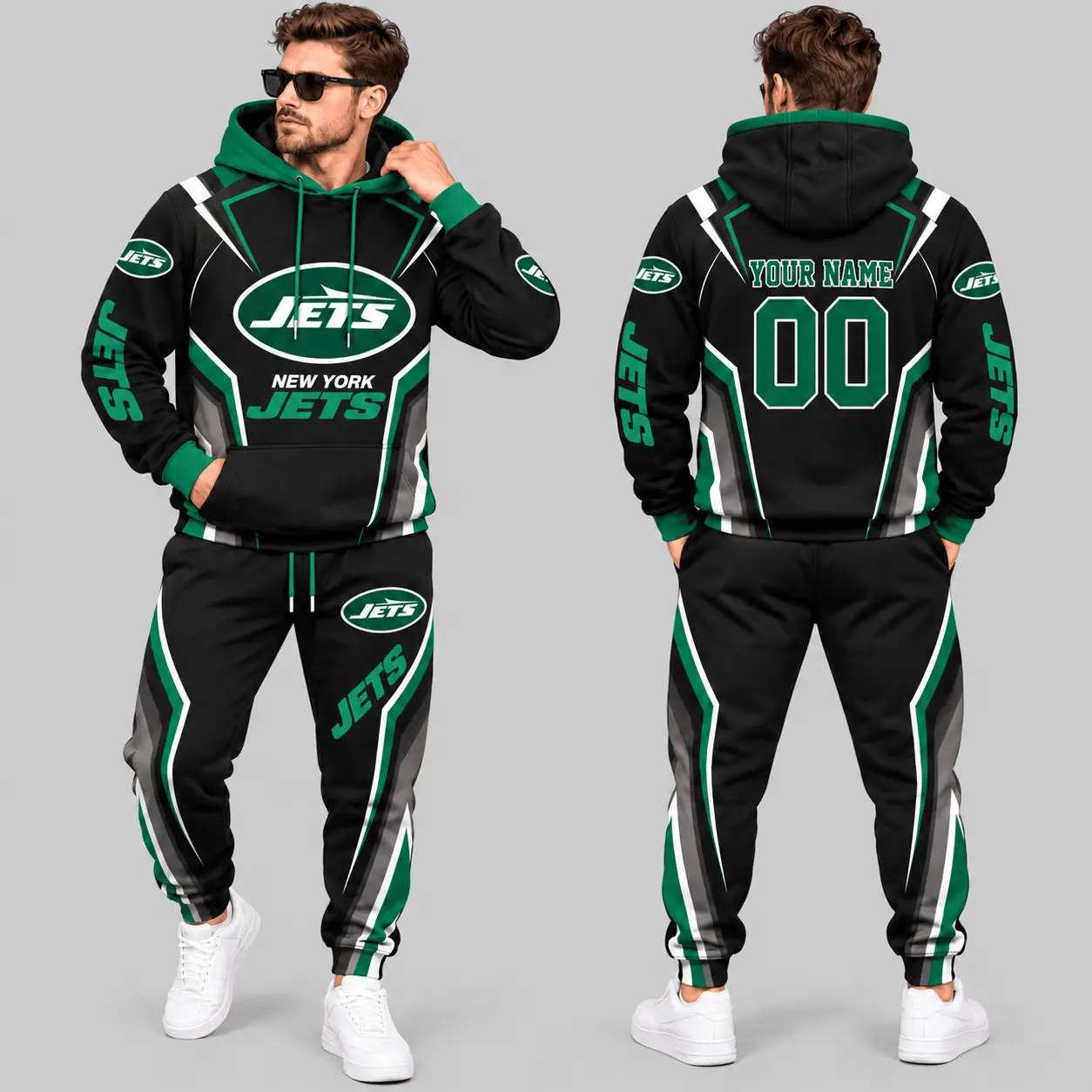 New York Jets | NFL Gradient Stripe Tracksuit Set