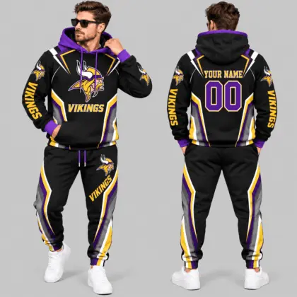 Minnesota Vikings | NFL Gradient Stripe Tracksuit Set