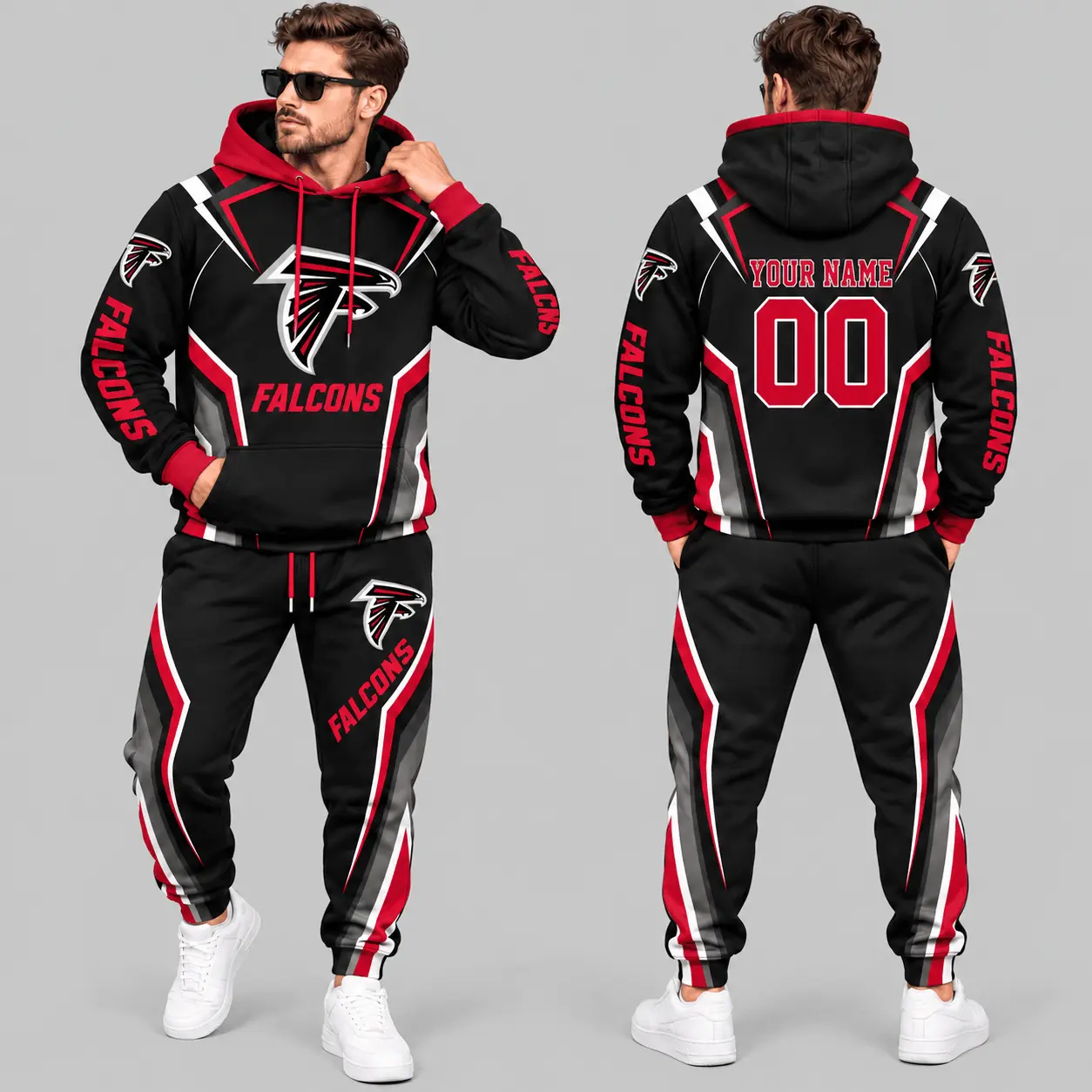Atlanta Falcons | NFL Gradient Stripe Tracksuit Set
