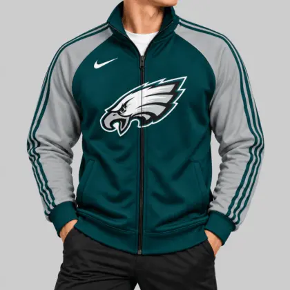 Philadelphia Eagles | NFL Contrast Sleeve Full Zip Jacket