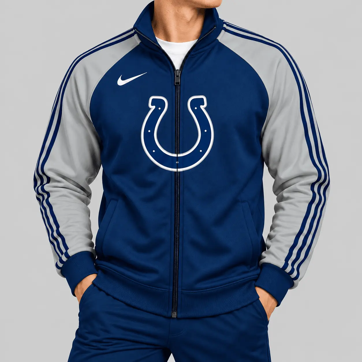 Indianapolis Colts | NFL Contrast Sleeve Full Zip Jacket