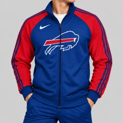 Buffalo Bills | NFL Contrast Sleeve Full Zip Jacket