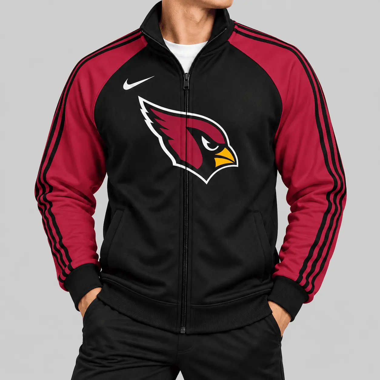 Arizona Cardinals | NFL Contrast Sleeve Full Zip Jacket
