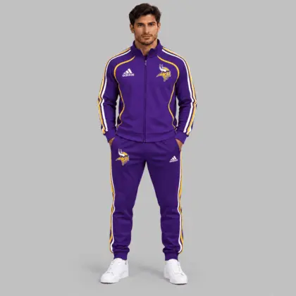 Minnesota Vikings | NFL Piped Track Jacket Jogger Set