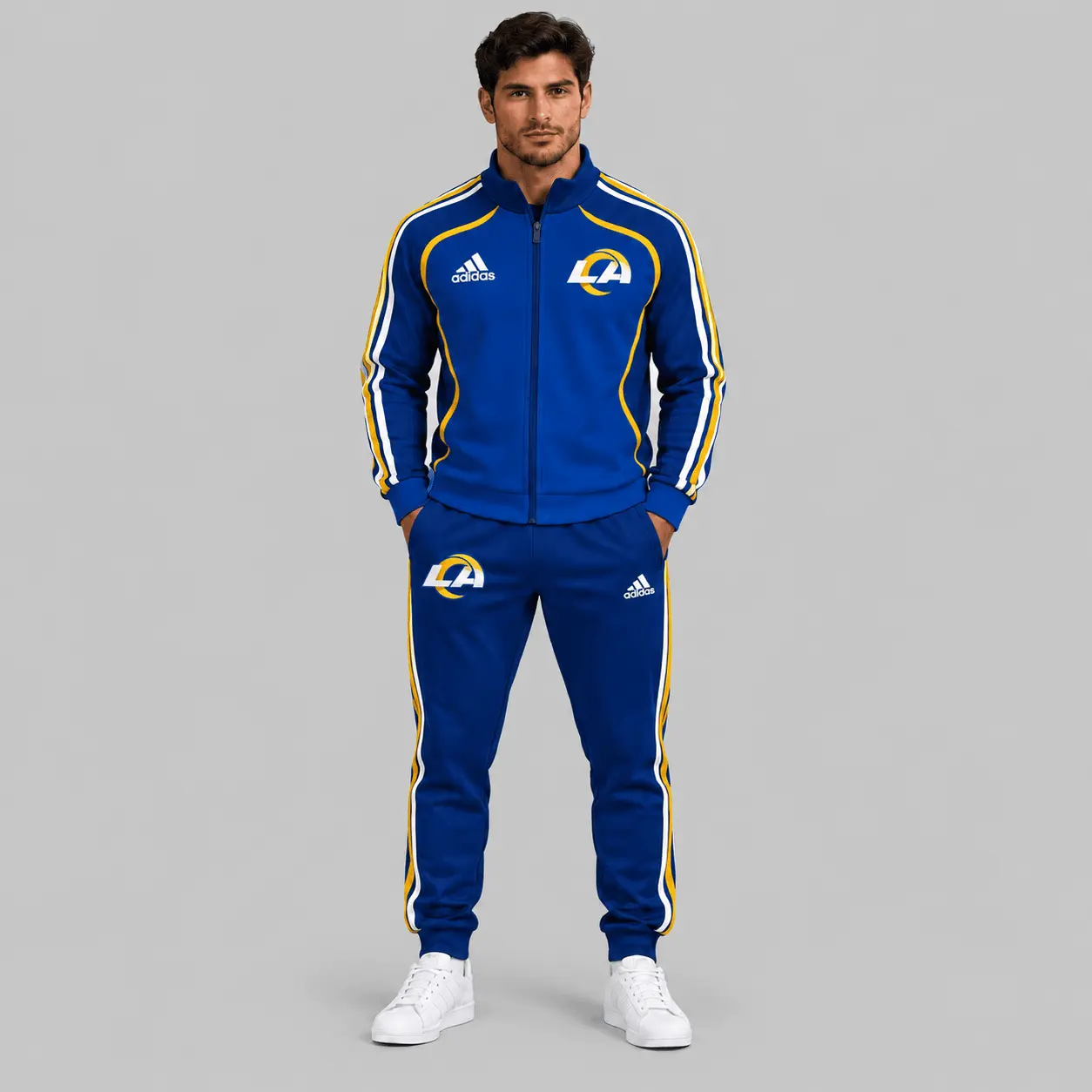 Los Angeles Rams | NFL Piped Track Jacket Jogger Set