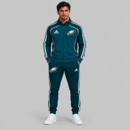 Philadelphia Eagles | NFL Piped Track Jacket Jogger Set