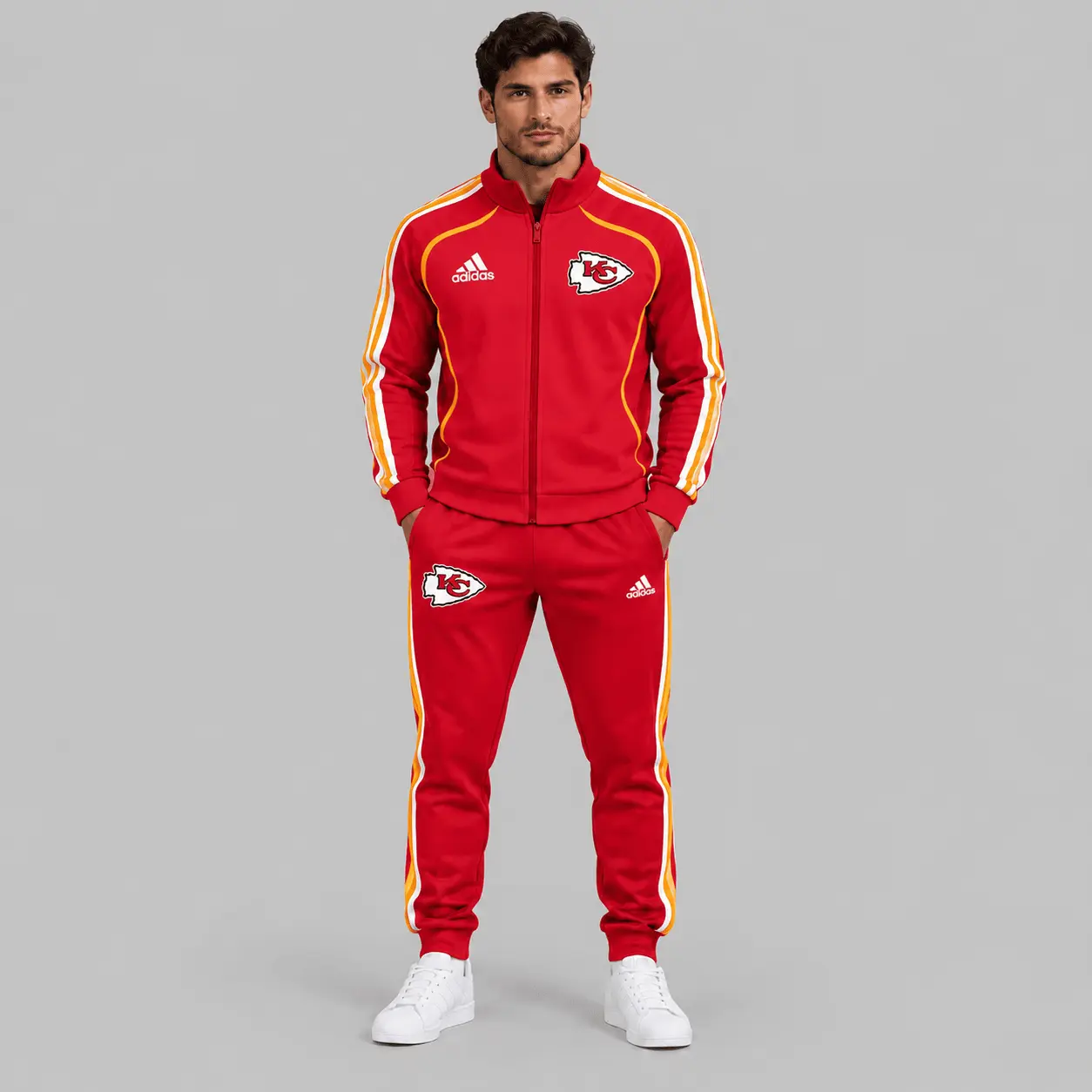 Kansas City Chiefs | NFL Piped Track Jacket Jogger Set
