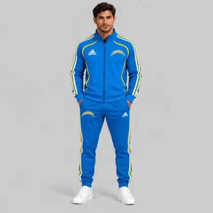 Los Angeles Chargers | NFL Piped Track Jacket Jogger Set