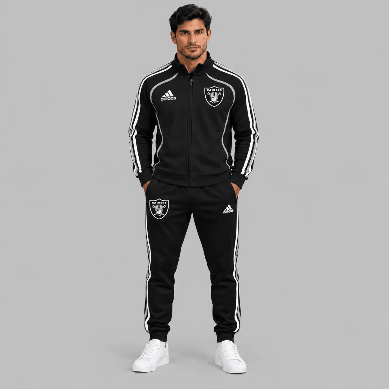Las Vegas Raiders | NFL Piped Track Jacket Jogger Set