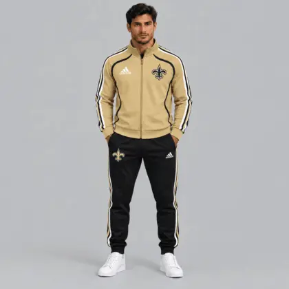 New Orleans Saints | NFL Piped Track Jacket Jogger Set
