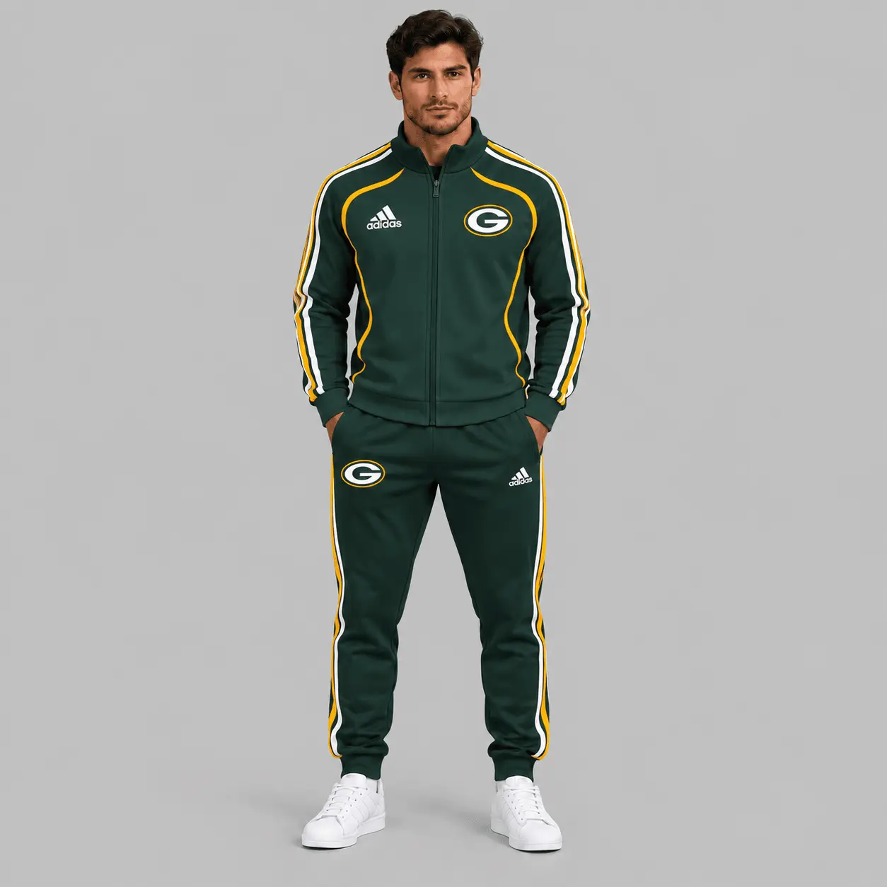 Green Bay Packers | NFL Piped Track Jacket Jogger Set