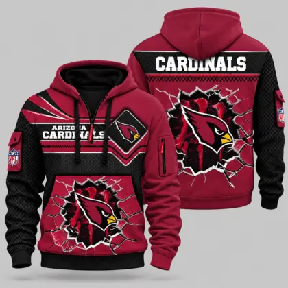Arizona Cardinals | NFL Cracked Wall Half Zip Hoodie