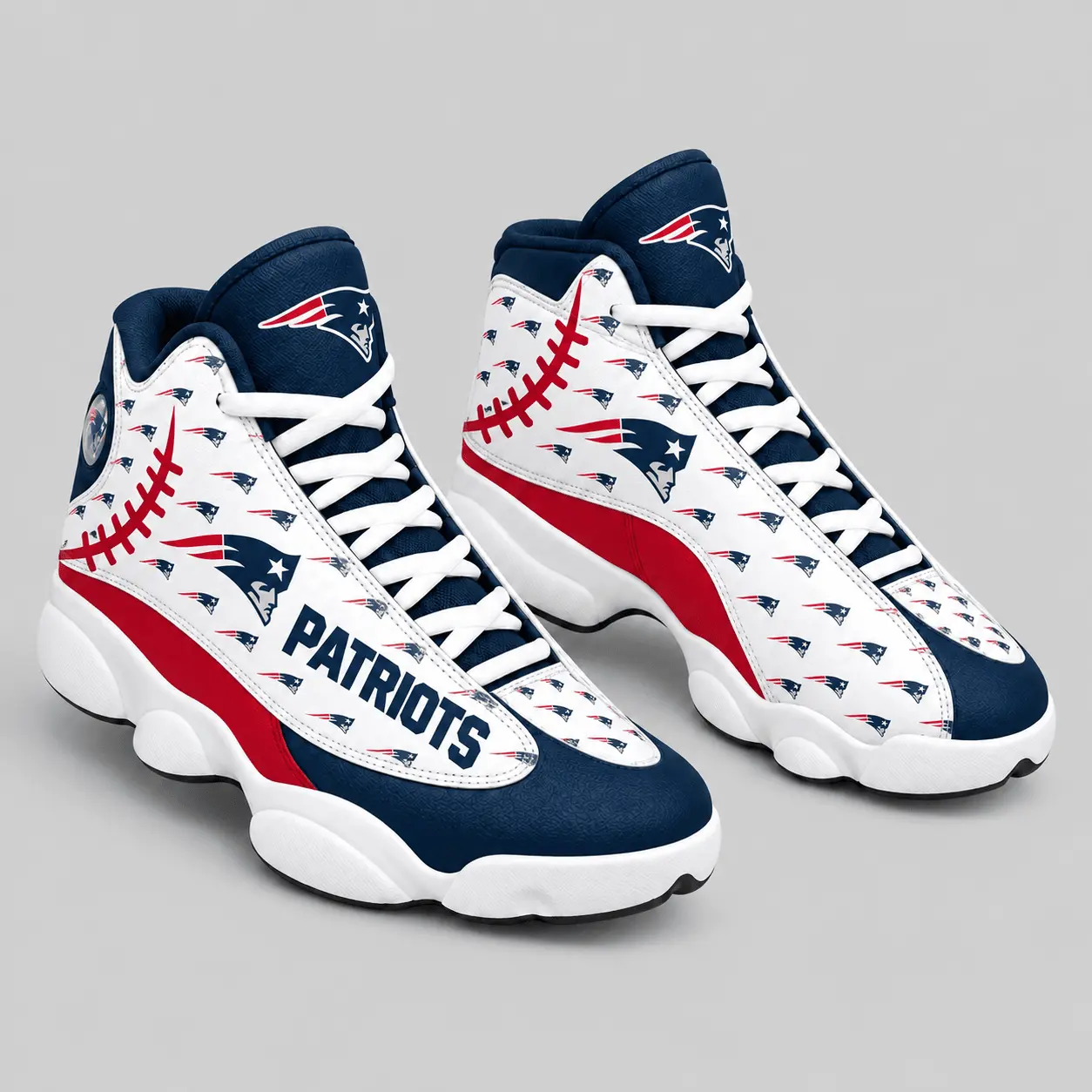 New England Patriots | NFL Pattern High Top Sneakers