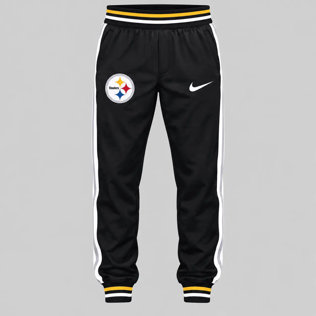 Pittsburgh Steelers | NFL Split Panel Baseball Jacket Jogger Set - Image 3