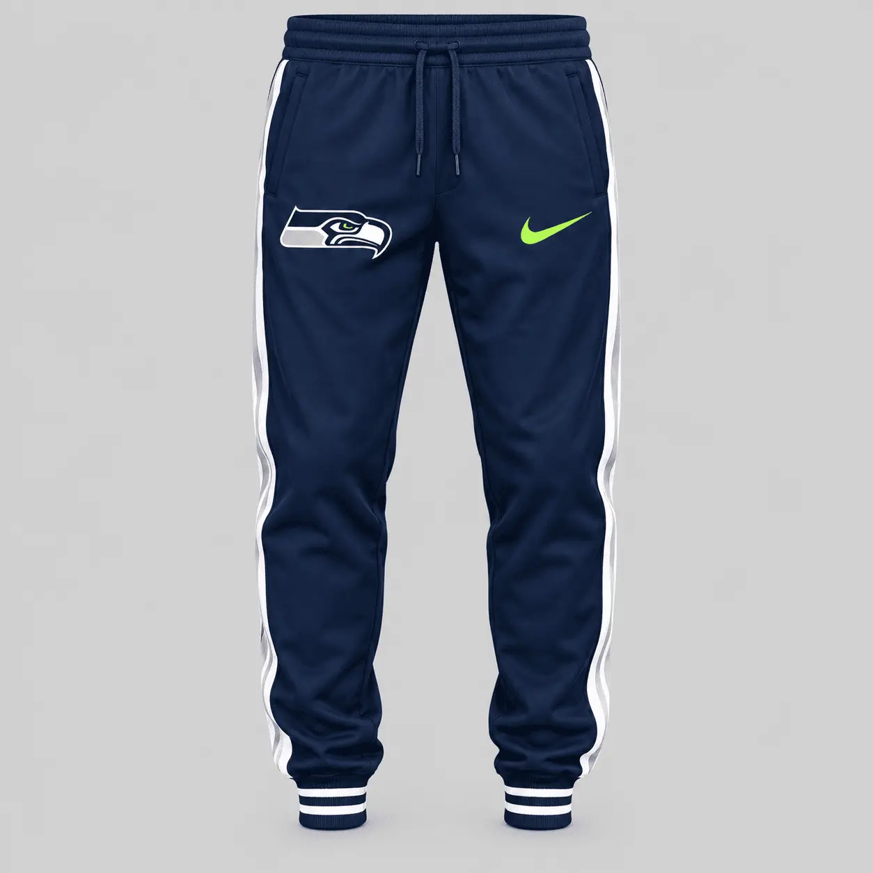 Seattle Seahawks | NFL Split Panel Baseball Jacket Jogger Set - Image 3