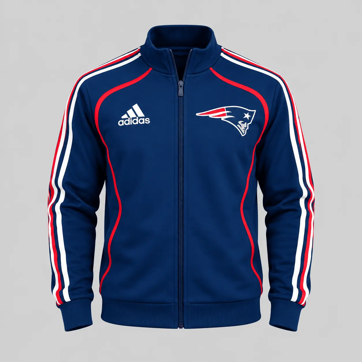 New England Patriots | NFL Piped Track Jacket Jogger Set - Image 2