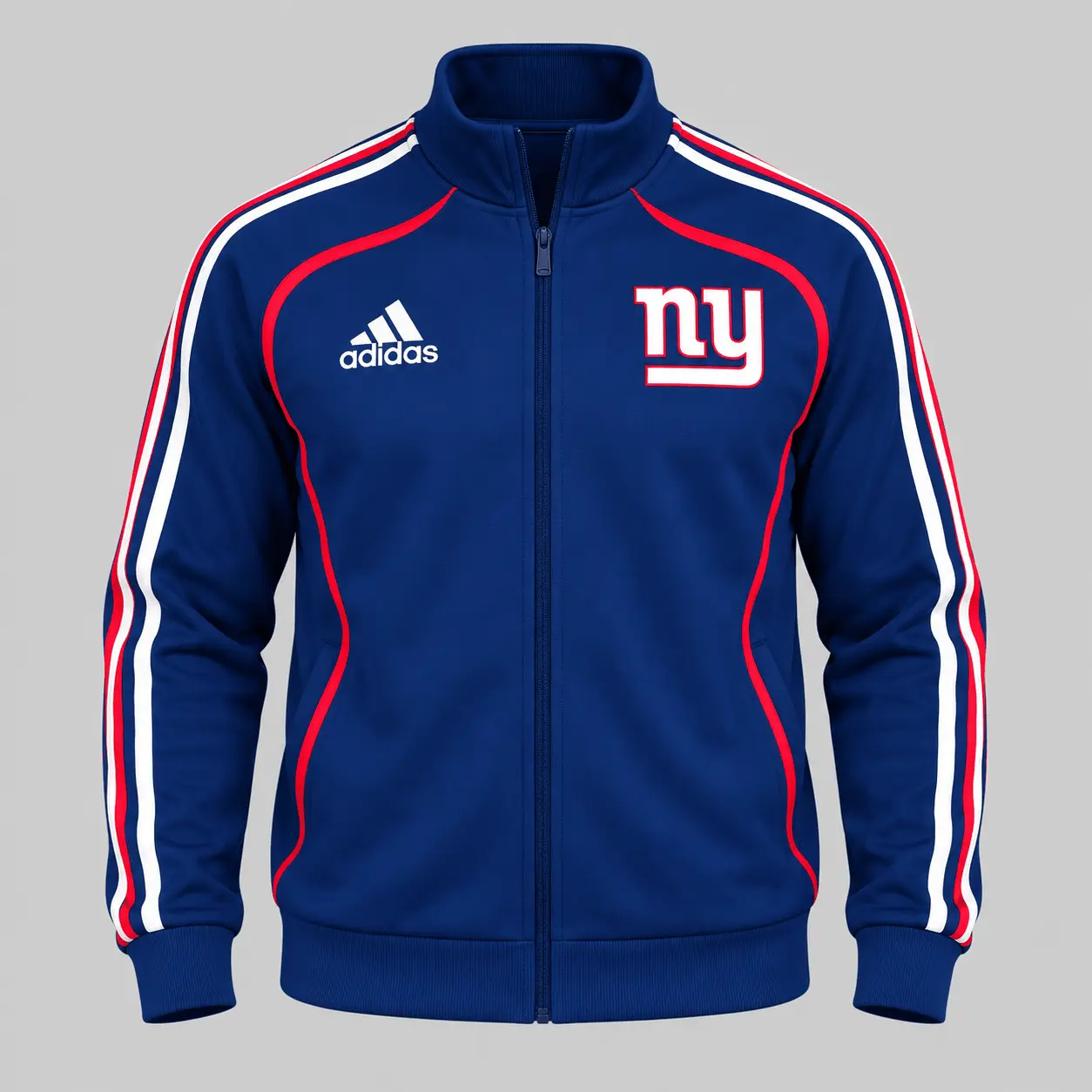 New York Giants | NFL Piped Track Jacket Jogger Set - Image 2