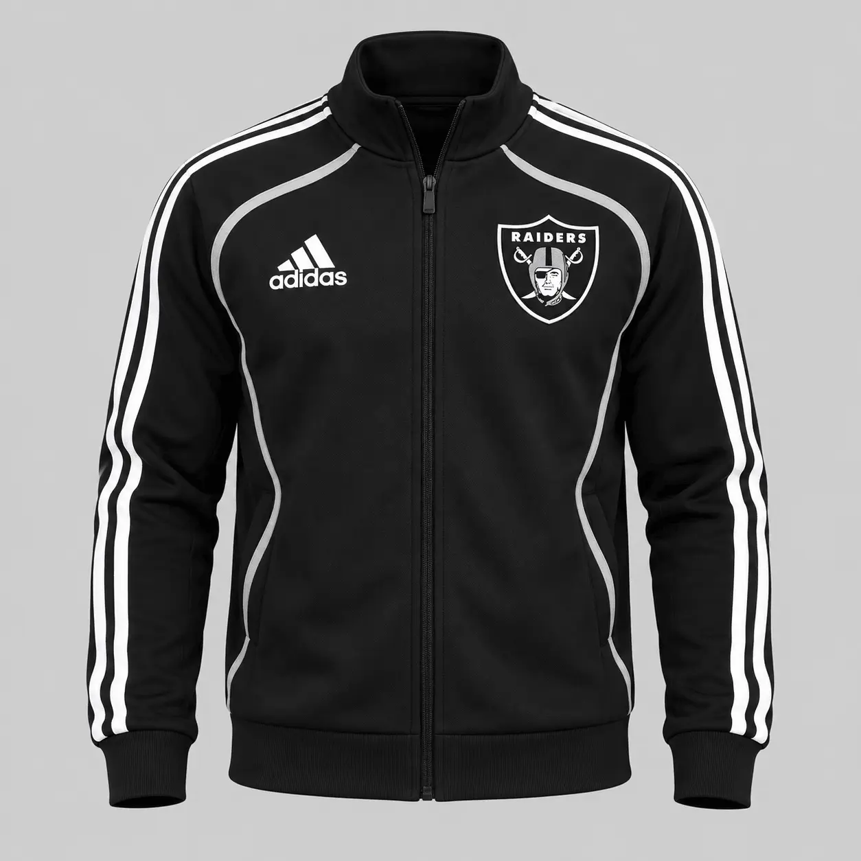 Las Vegas Raiders | NFL Piped Track Jacket Jogger Set - Image 2