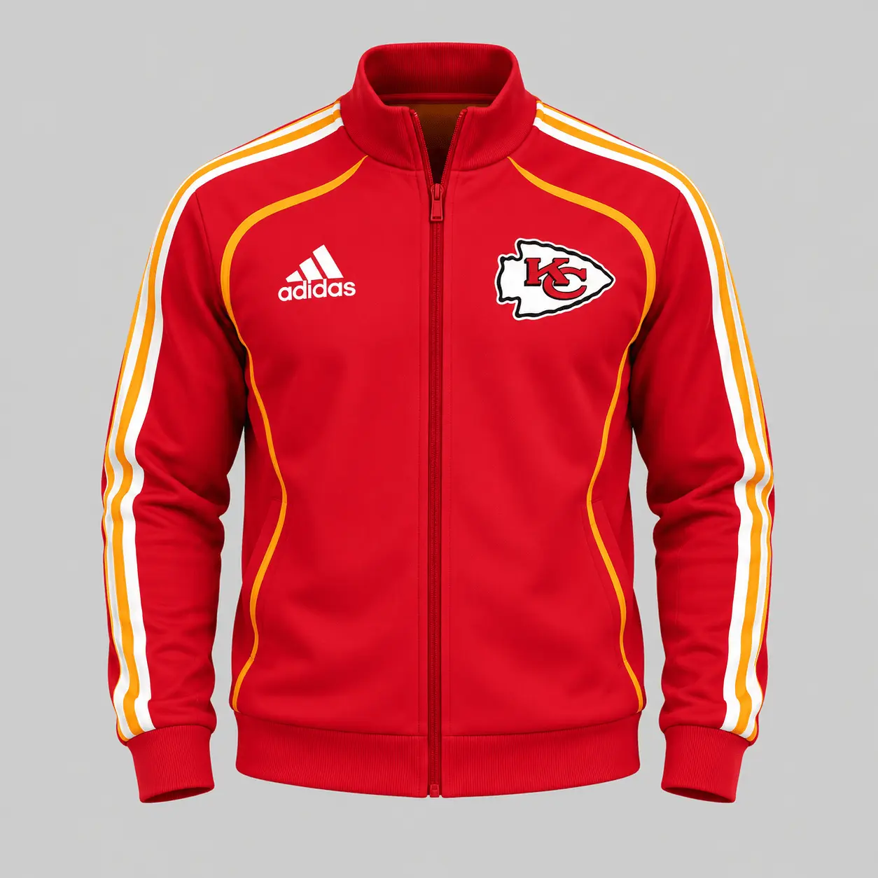 Kansas City Chiefs | NFL Piped Track Jacket Jogger Set - Image 2