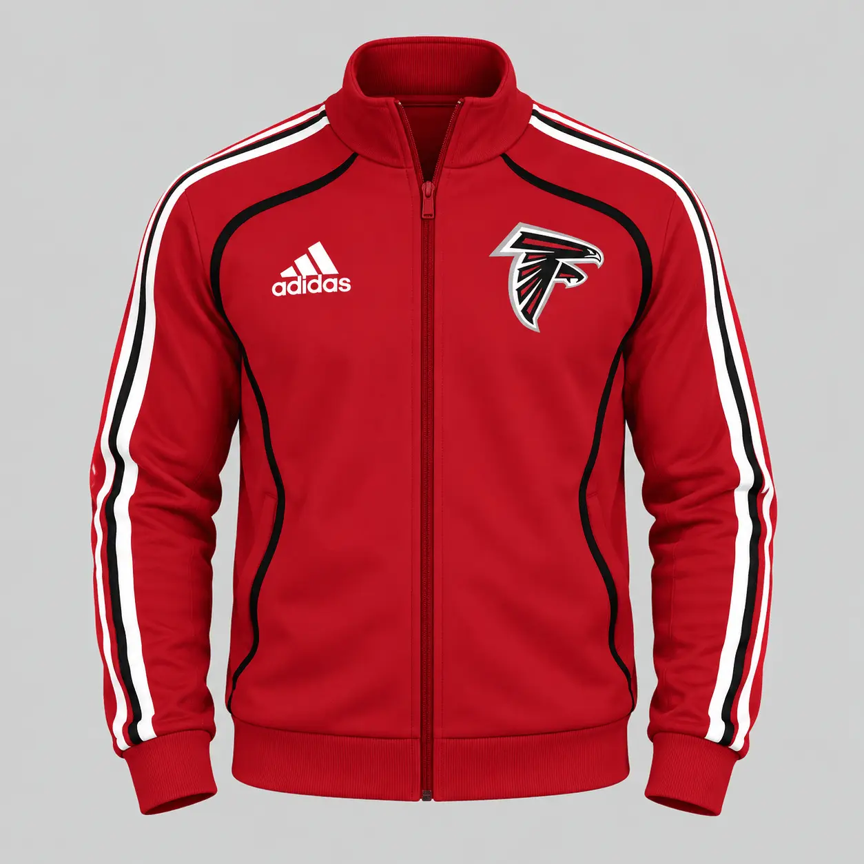 Atlanta Falcons | NFL Piped Track Jacket Jogger Set - Image 2