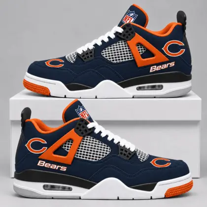 Chicago Bears | Premium NFL Retro Game Day AJ4 Shoes TD