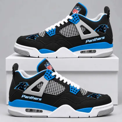 Carolina Panthers | Premium NFL Retro Game Day AJ4 Shoes TD