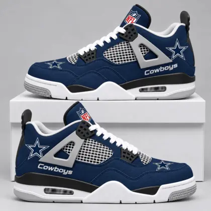 Dallas Cowboys | Premium NFL Retro Game Day AJ4 Shoes TD