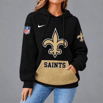 New Orleans Saints | Premium NFL Cozy Two Tone Unisex Waffle Hoodie TD