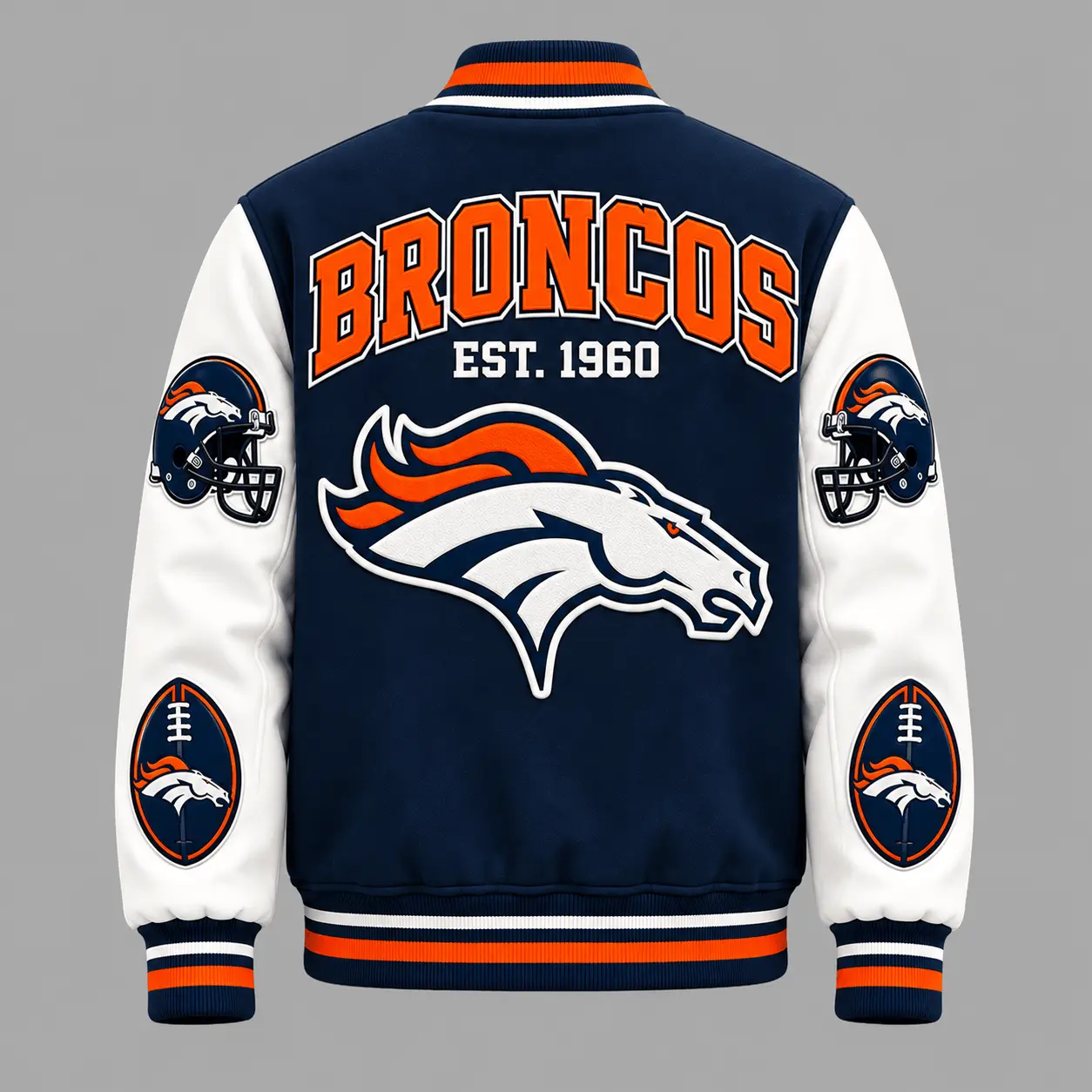 Denver Broncos | Premium NFL Baseball Jacket TD - Image 3