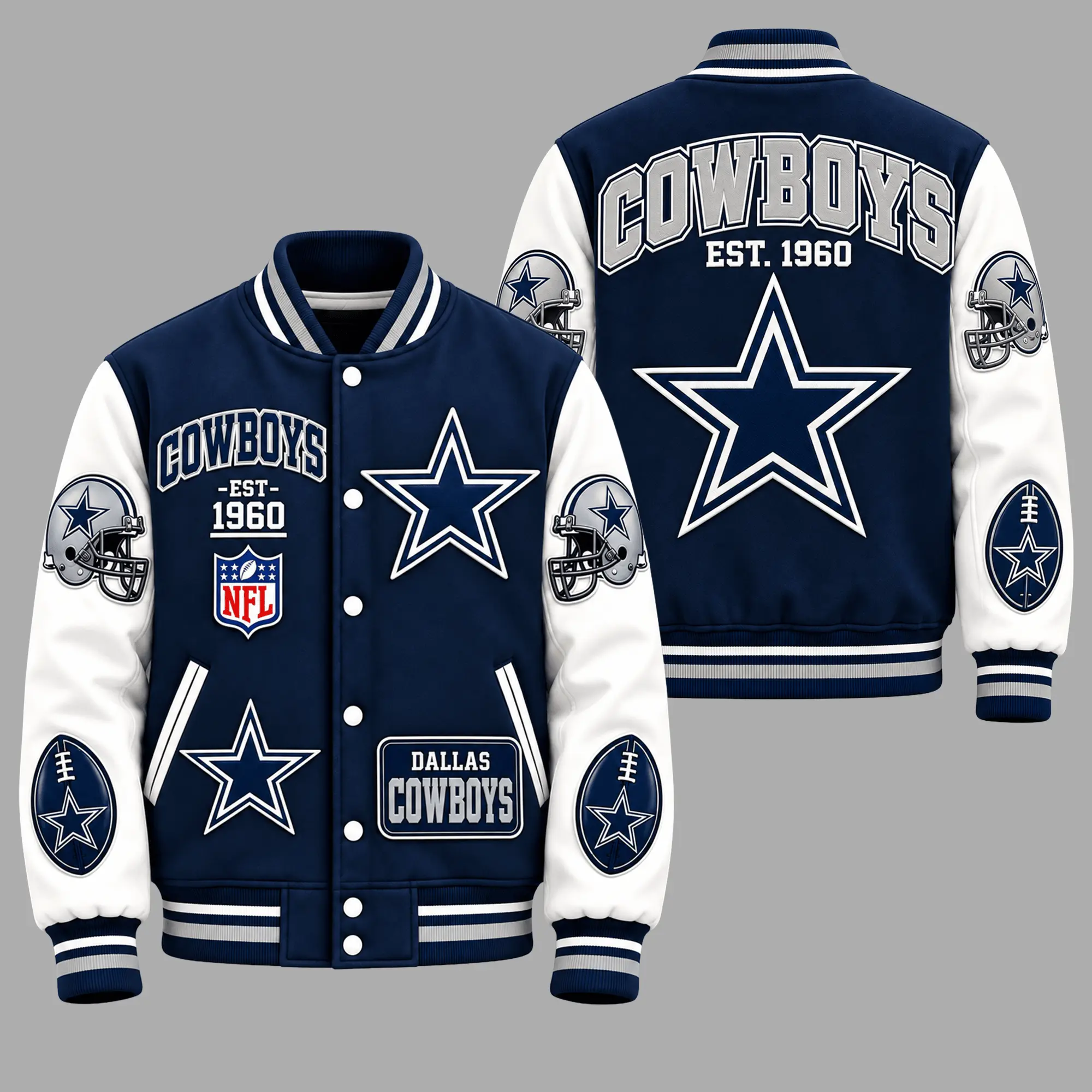 Dallas Cowboys | Premium NFL Baseball Jacket TD