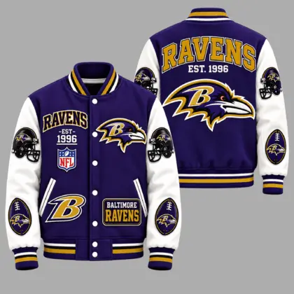 Baltimore Ravens | Premium NFL Baseball Jacket TD