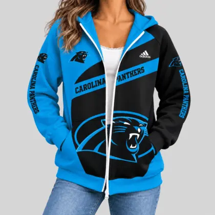 Carolina Panthers | NFL Diagonal Stripe Zip Hoodie