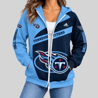 Tennessee Titans | NFL Diagonal Stripe Zip Hoodie