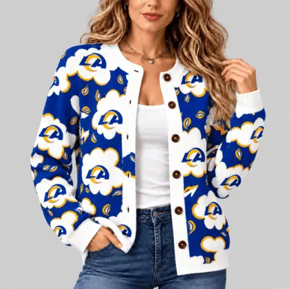 Los Angeles Rams | NFL Kiss Pattern Knit Cardigan