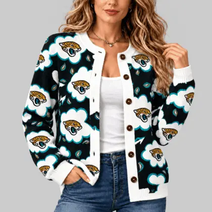 Jacksonville Jaguars | NFL Kiss Pattern Knit Cardigan