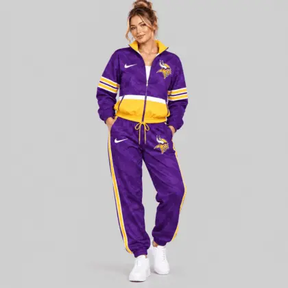 Minnesota Vikings | NFL Camo Panel Windbreaker Set