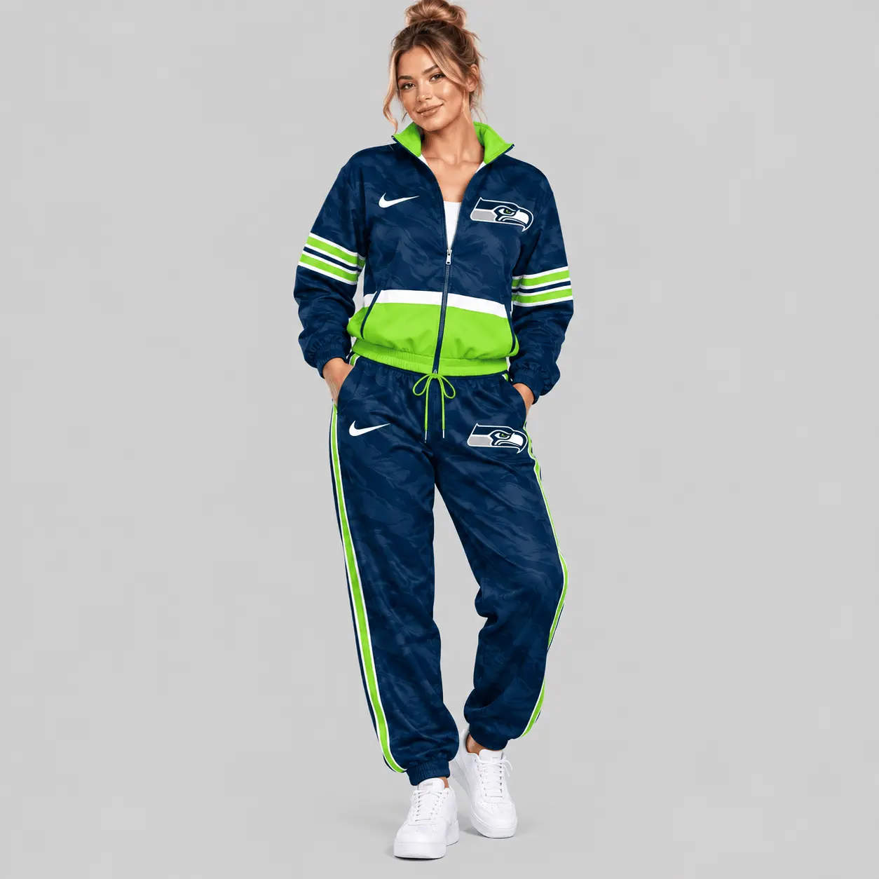 Seattle Seahawks | NFL Camo Panel Windbreaker Set