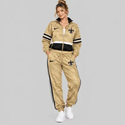 New Orleans Saints | NFL Camo Panel Windbreaker Set