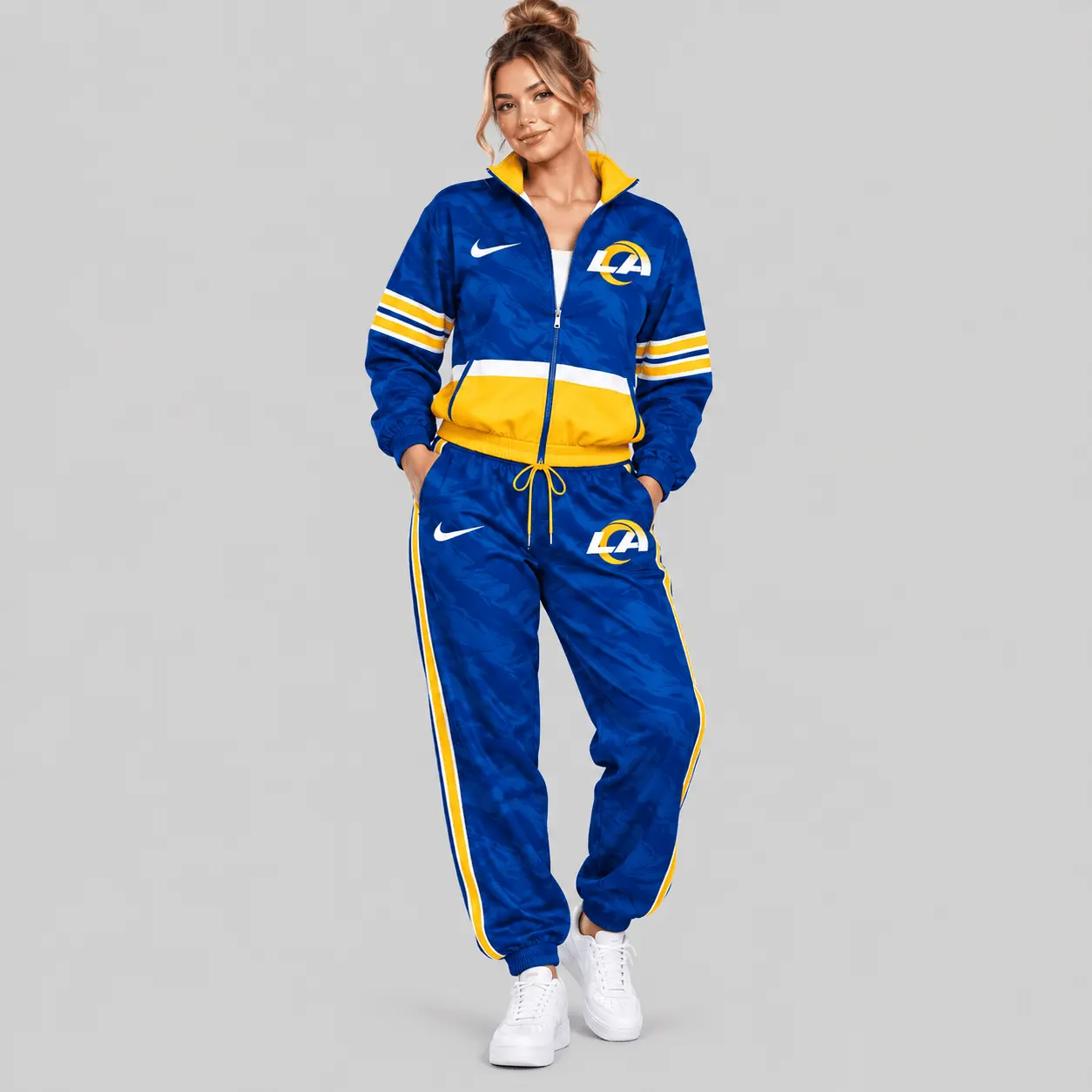Los Angeles Rams | NFL Camo Panel Windbreaker Set
