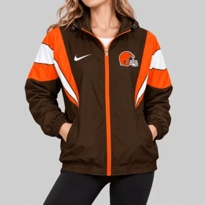 Cleveland Browns | NFL Color Block Windbreaker Jacket
