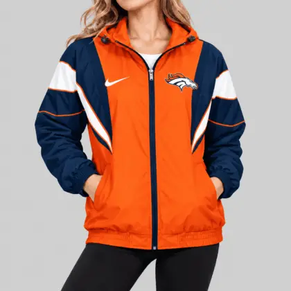 Denver Broncos | NFL Color Block Windbreaker Jacket
