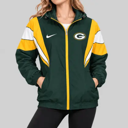 Green Bay Packers | NFL Color Block Windbreaker Jacket