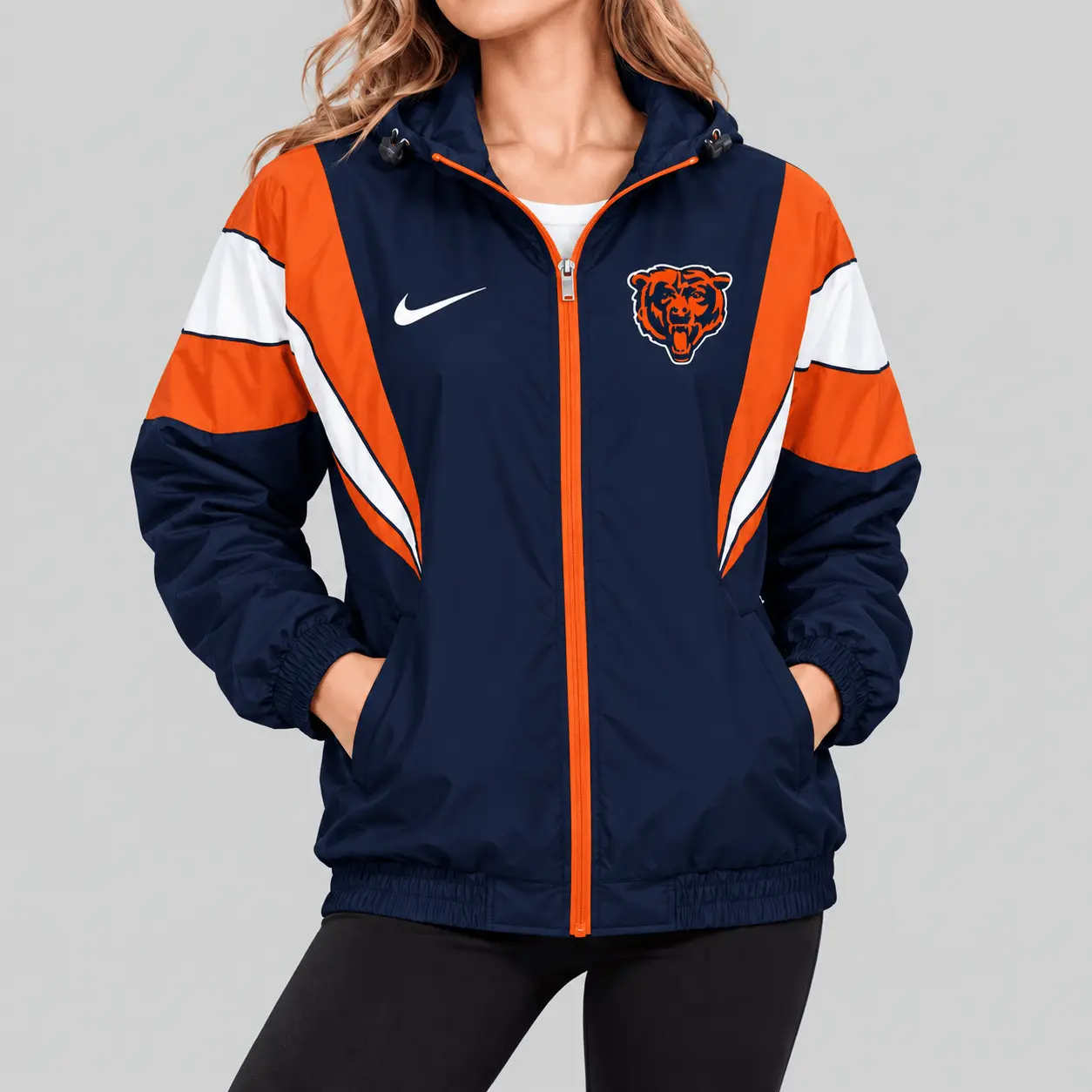 Chicago Bears | NFL Color Block Windbreaker Jacket