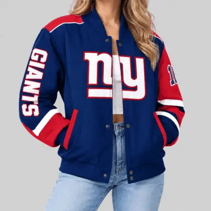 New York Giants | NFL Oversized Logo Baseball Jacket